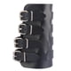 thumbnail image 3 of Brazalete ancho Zulema de Cuero Metal Liso negro, 3 of 8