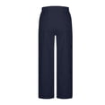 thumbnail image 6 of Women's Linen Pants 2026 Summer High Waisted Elastic Palazzo Pant Flowy Wide Leg Pant Lounge Beach Trouser with Pockets, 6 of 7