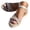 White, variant on Women's Espadrilles Wedge Sandals Casual Walking Strappy Beach Shoes 2026 Arch Support Travel Sandal with Buckles Black Size 8