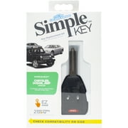 Car Keys Express 3-Button Remote Combo for Chrysler, Dodge, and Jeep with Simple DIY Replacement