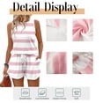 thumbnail image 5 of Cuteduck Women's Plus Size Outfit Sets Summer Sleeveless Crew Neck Loose Fit Casual Two Piece Lounge Suit with Pockets & Printed Pattern 1X-4X, 5 of 9