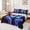 Black Blue Purple, variant on Feelyou Classic Baseball Gear Twin Sheets for Kids, Drip Sprinkle Bedding, Red Blue, 3 Pieces, 1 Flat Sheet, 1 Fitted Sheet and 1 Pillowcase