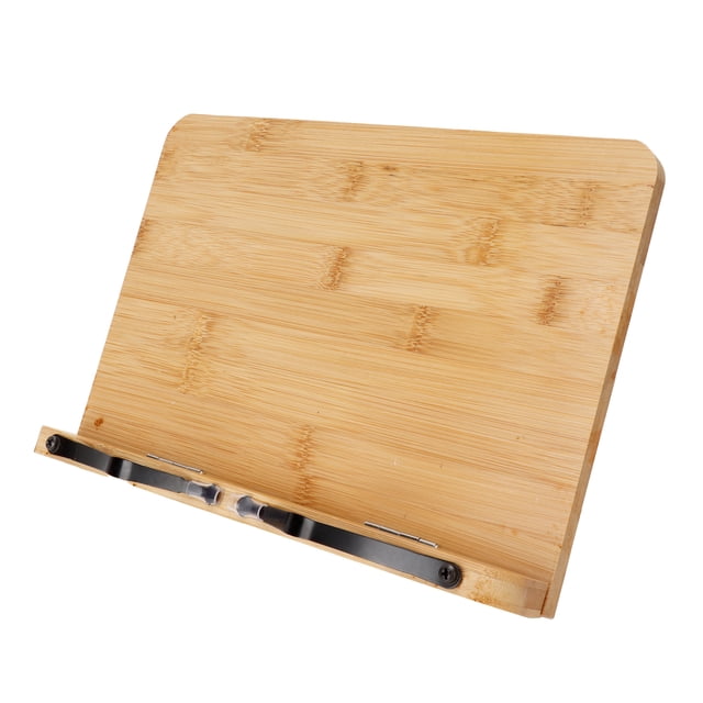 Stand Holder,Bamboo Reading Stand Electronics Tablet Stand Book Supplies Multi-Functional