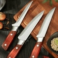thumbnail image 2 of 3Pcs Professional Butcher Knife Set, Hand Forged Stainless Steel Boning & Fillet Knives, Multi-Purpose Chef Carving Knives for Meat BBQ, Dishwasher Safe, Ideal Valentine's Day Gift, 2 of 11