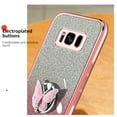 thumbnail image 4 of Glitter Cover Compatible with Samsung Galaxy S8 Case Butterfly Kickstand Case for Samsung S8 Soft TPU Electroplated Bling Shockproof Anti-Scratch Shell for Women Girls Cover for Galaxy S8, 4 of 7