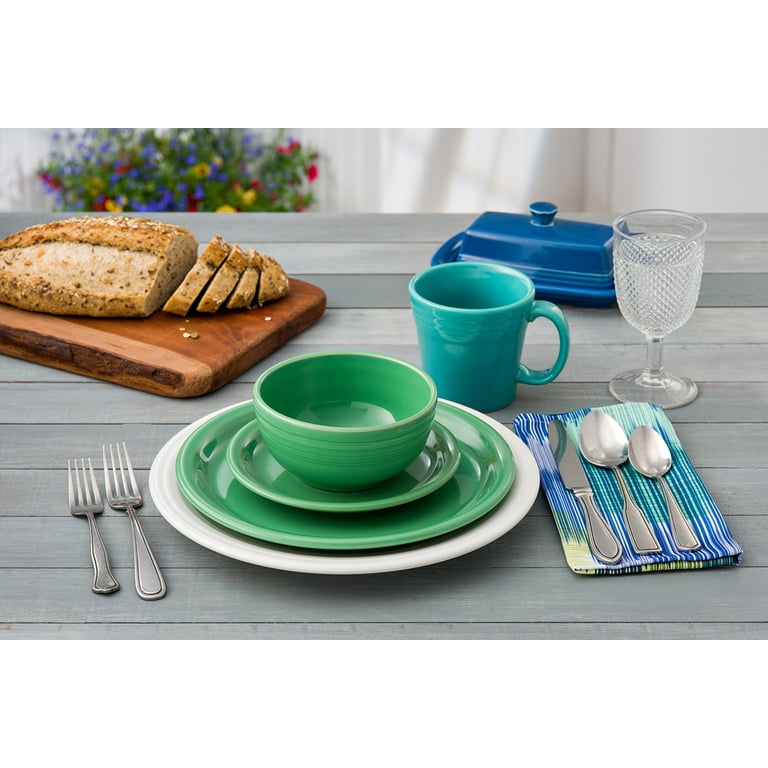 Fiesta Classic 12pc Ceramic Dinnerware Set White