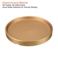 thumbnail image 3 of Unique Bargains 6' Ceramic Round Planter Saucer Flower Pot Drip Tray Coaster, Gold 2 Pack, 3 of 5