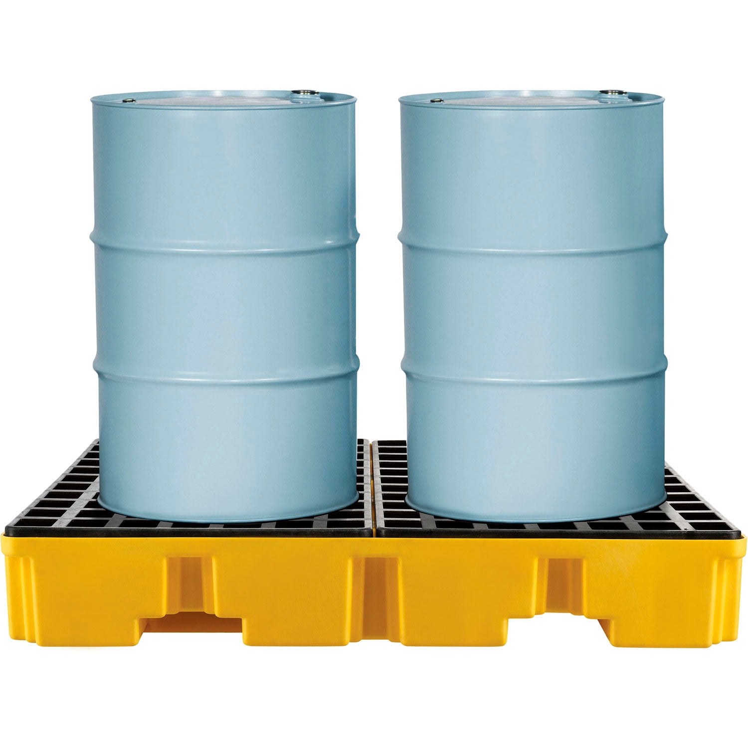 Global Industrial 4 Drum Low Profile Spill Containment Pallet with Drain