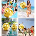 thumbnail image 4 of POZA 2 Gold Inflatable Beach Balls - Luxurious Blow Up Beach Ball Filled with Sparkly Gold Confetti, Heavy Duty Vinyl Pool Balls For Kids and Adults, UV Resistant Pool Balls for Swimming Pool or Beach, 4 of 8