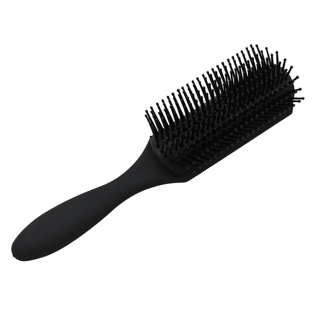 Anself 9 Rows 8.66' Scalp Massage Detangling Hair Brush, Black