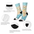 thumbnail image 3 of Vsdgher World Map With Animals 1 Crew Socks for Men & Women, Breathable Casual Athletic Ankle Socks, 3 of 6