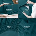 thumbnail image 4 of King Bed Sheet Set Piece Bedding Soft Brushed Microfiber Fabric Shrinkage & Fade Easy Care (), 4 of 7