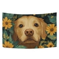 thumbnail image 6 of Yayeee Tapestry Wall Hanging for Bedroom 90" x 60" Living Room Home Wall Art Decor, Flowers and Dog, 6 of 7
