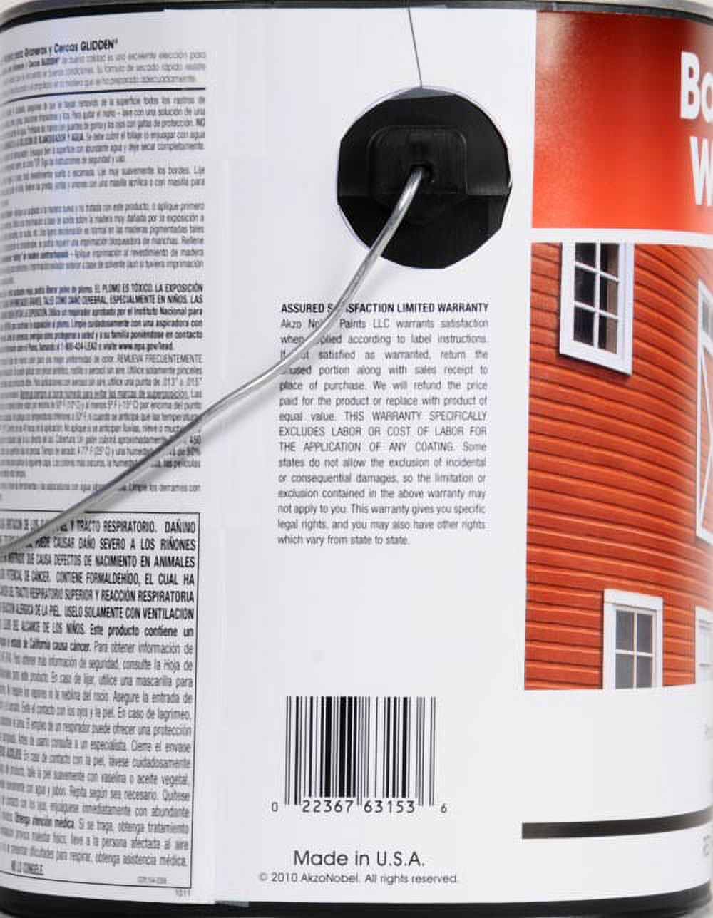 Glidden Barn & Fence Wood Finish, Red, 1 gal