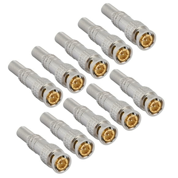 BNC Male, BNC Connector, Low Cost Durable For CCTV Home Security Surveillance Camera Systems