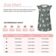 thumbnail image 3 of Fotbe Hedgehogs and Flowers Vestido de Dormir para Niñas de 3 a 10 Años, Mangas Cortas, Estilo Princesa, Pijama Camisón con Mangas Voladas-XX-Large, 3 of 6
