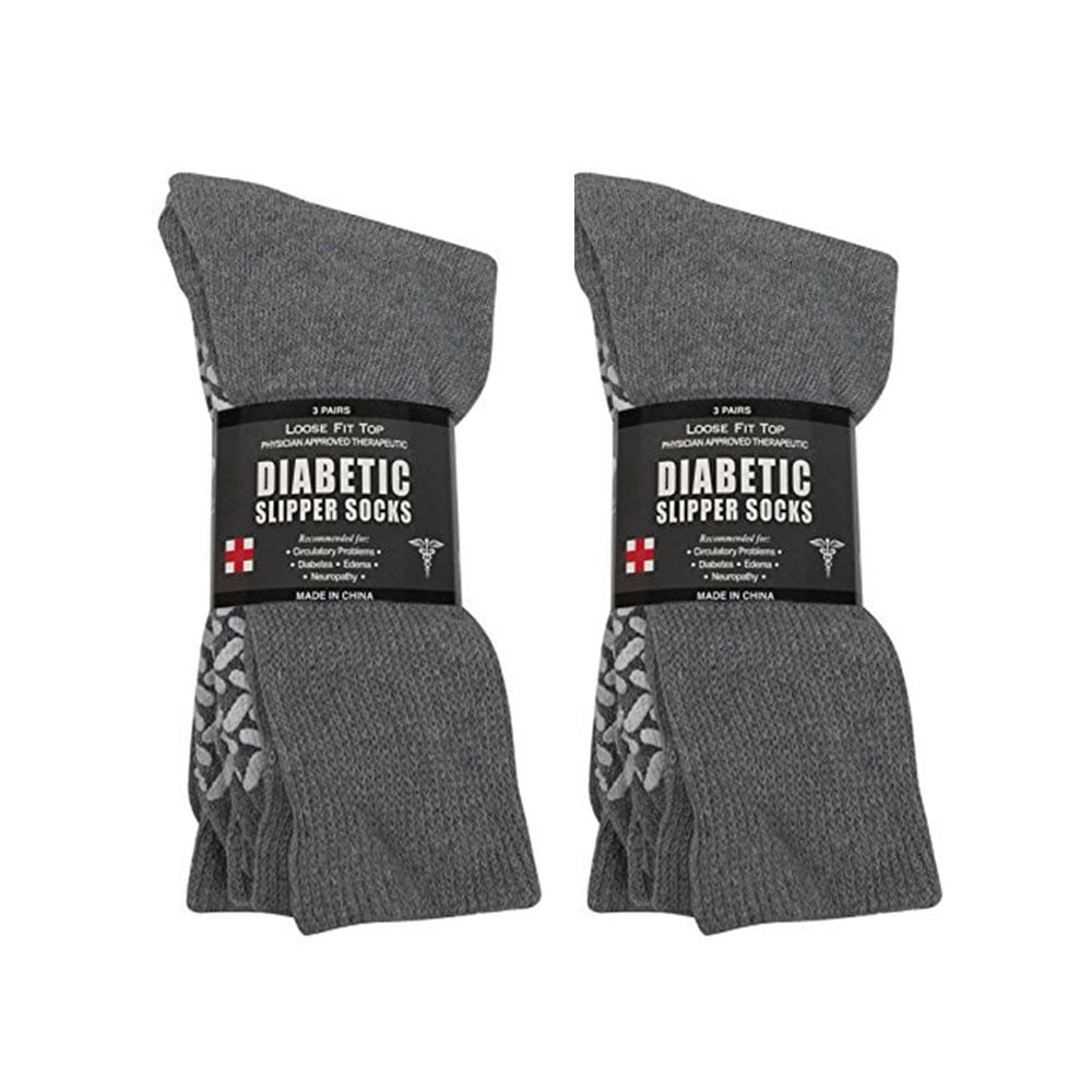 Diabetic Socks Non Skid Hospital Loose Fitting Slipper Socks With