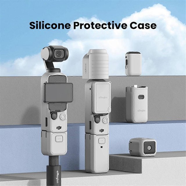 Silicone Cover for Pocket 3 Anti-Scratch Gimbal Camera Handle Soft Lens Protective Case Blue All