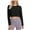 Black, variant on Chbgutlmr Crop Tops for Women Basic Loose Casual Workout Tops Crewneck Solid Color Going out Athletic Blouses