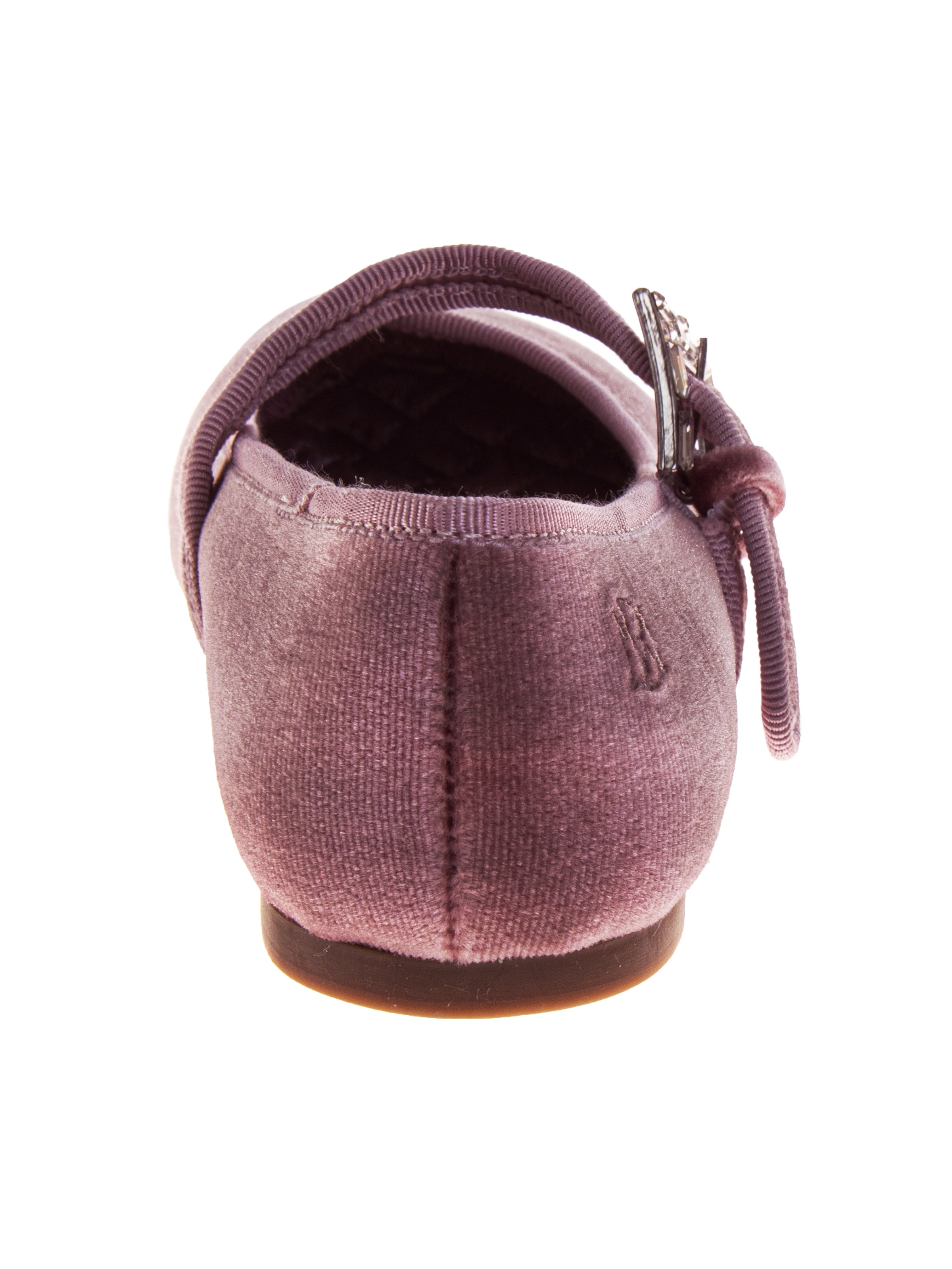 Badgley Mischka Little Girls Velvet Ballet Flats