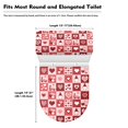 thumbnail image 5 of HELLHERO Love Toilet Seat Lid set Cover 2 Pcs Set Polyester Stays in Place for Women Valentine's Day Gifts, 5 of 5