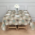 thumbnail image 3 of Paw Prints Square Tablecloth,Waterproof Square Table Cover,Wipeable Spillproof Washable Table Cover for Home Kitchen Party Decor 52"x52"(132x132cm), 3 of 6