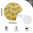 thumbnail image 2 of Ryvnso Fruit Pineapple Round Plate Mats Dining Table Placemat Set of 4 for Holiday Decoration, 2 of 7