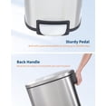 thumbnail image 4 of Senfot Slim Kitchen Trash Can 13 gal, Skinny Stainless Steel Garbage Can with Removable Inner Bucket & Soft Close Lid - Narrow Design, 4 of 8