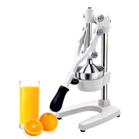 

Manual Citrus Juicer for Oranges Lemons - Heavy Duty Manual Juicer (White)