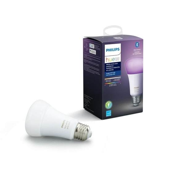 PHILIP Hue White and Colour Ambiance 9.5W A19 Smart LED bulb (compatible with Bluetooth and Zigbee)