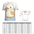 thumbnail image 2 of Fun And Playful Duck Women's T-Shirt Short Sleeve T Shirts Tops Tee Ladies Loose T, 2 of 6