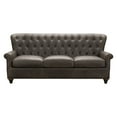 thumbnail image 1 of Home Meridian Charlie Tufted Leather Sofa in Heritage Brown, 1 of 10