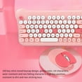 thumbnail image 5 of 2024 Colourful Retro Round Cap Wireless Keyboard And Mouse Set Desktop PC Laptop Universal Wireless Keyboard Smart Power Saving, 5 of 7