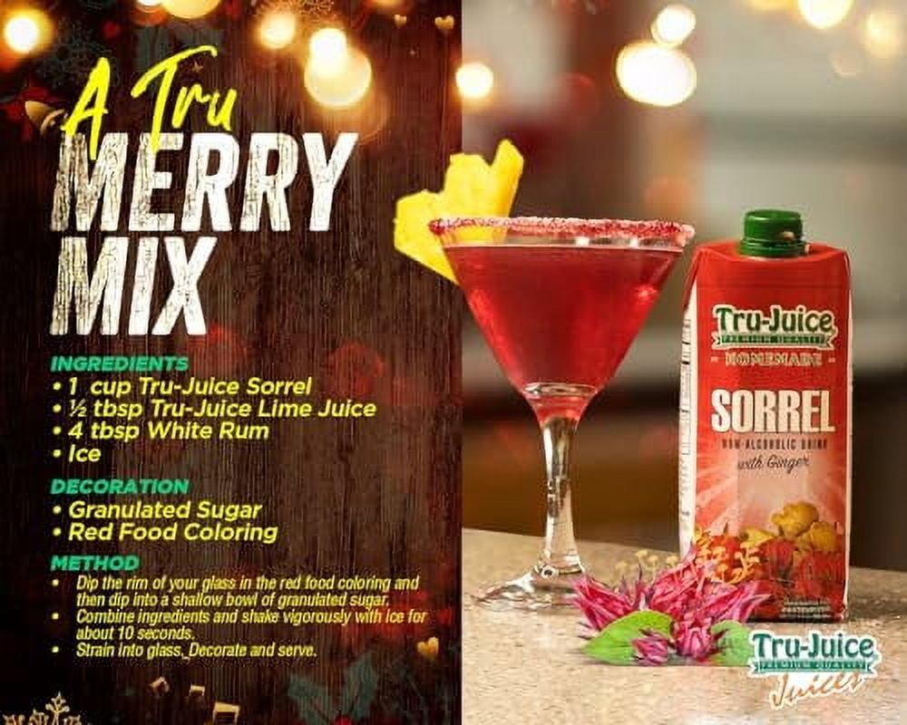 (2 pack) Iberia Tru Sorrel Drink, 30% Juice, 32 oz