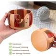 thumbnail image 5 of Wooden Yarn Bowl Organizer Wooden Knitting Yarn Holder Bowl Large Wool Storage Bowl Crochet Bowl Holder Handmade Knitting Bowl Wool Holder With Holes For Knitting Crochet Accessories, 5 of 5