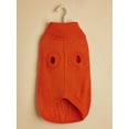 thumbnail image 3 of Zhuge Ropa para perros, suéter de invierno para cachorros, suave, grueso y cálido (naranja, XS), 3 of 4