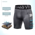 thumbnail image 3 of Pantalones cortos deportivos de baloncesto para hombre, mallas de compresión para entrenamiento, gimnasio, correr, 3 of 4