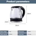 thumbnail image 6 of SOKANY 1000W High Borosilicate Glass Electric Kettle Home Water Kettle Auto Shut-off Water Boiler, 6 of 9