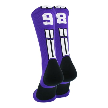 

Purple/White Player Id Crew Number Socks (#98 Large)