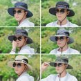 thumbnail image 2 of Sombrero de protección solar para hombre, para exteriores, para pesca, viajes, protección UV, montañismo, ocio, sombrero para el sol para mujer, 2 of 6