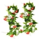 thumbnail image 4 of Vid artificial Morning Glory colgante de follaje falso decoración del hogar planta de vid de simulación, rojo 2 piezas sidaley HA8951-04B, 4 of 6