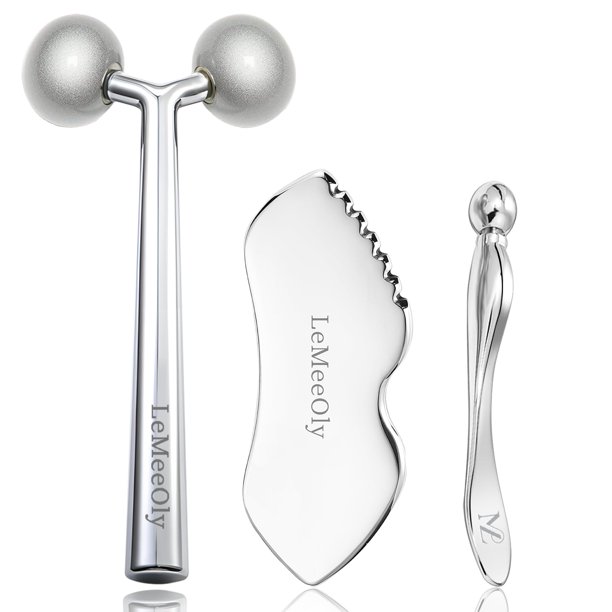 Set de herramientas para el cuidado de la piel facial LeMeeoly Face Roller Massager
