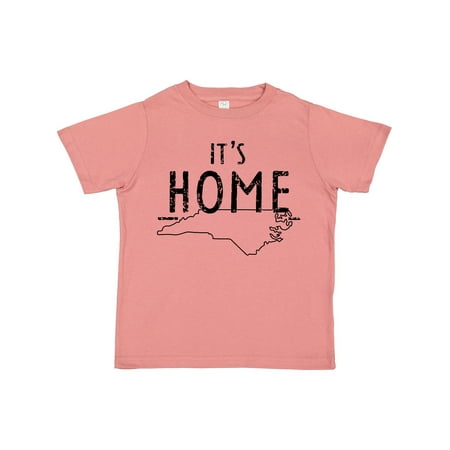 

Inktastic It s Home- State of North Carolina Outline Distressed Text Gift Toddler Boy or Toddler Girl T-Shirt