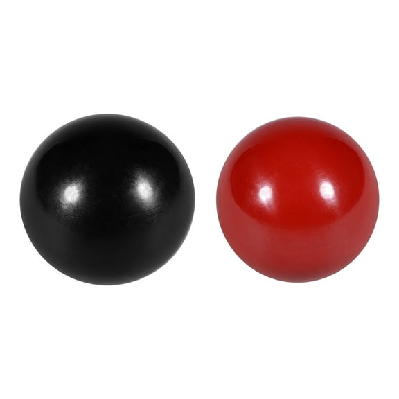 Ball Knob M8 Female Thread Machine Handle 35mm Red 1Pcs / Black 1Pcs