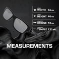 thumbnail image 5 of Oakley OO9135 Jupiter Squared Rectangle Shaped Non-Polarized Sunglasses for Men - Includes Official Eyewear Kit - Matte Black Frame with Prizm Black Lens, 5 of 6