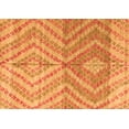 thumbnail image 1 of Ahgly Company Indoor Rectangle Abstract Orange Modern Area Rugs, 7' x 10', 1 of 4