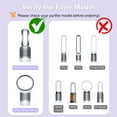 thumbnail image 3 of Nispira HEPA Activated Carbon Filter For Dyson HP01, HP02, DP01 Pure Hot Cool Link Pure Hot Air Purifiers Part 968125-03. 1 Pack, 3 of 8