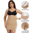 thumbnail image 3 of MANIFIQUE Plus Size Open Bust Full Slip - Breathable Body Shapewear - Medium Compression - Anti-Slip Construction, 3 of 6