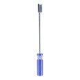 thumbnail image 2 of BNC Screwdriver Chrome Plated Steel Professional F Head Puller for Video EquipmentBlue, 2 of 5