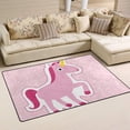 thumbnail image 2 of SKYSONIC Lightweight Soft Area Rugs Unicorn On Pink Floor Mat Doormat for for Rooms Entrance Hardwood Floor Living Room Nursery Rugs, 31x20 inch, 2 of 6